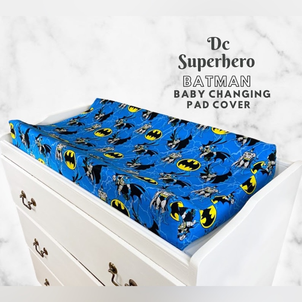 Batman  Baby Nursery Changing Pad Cover